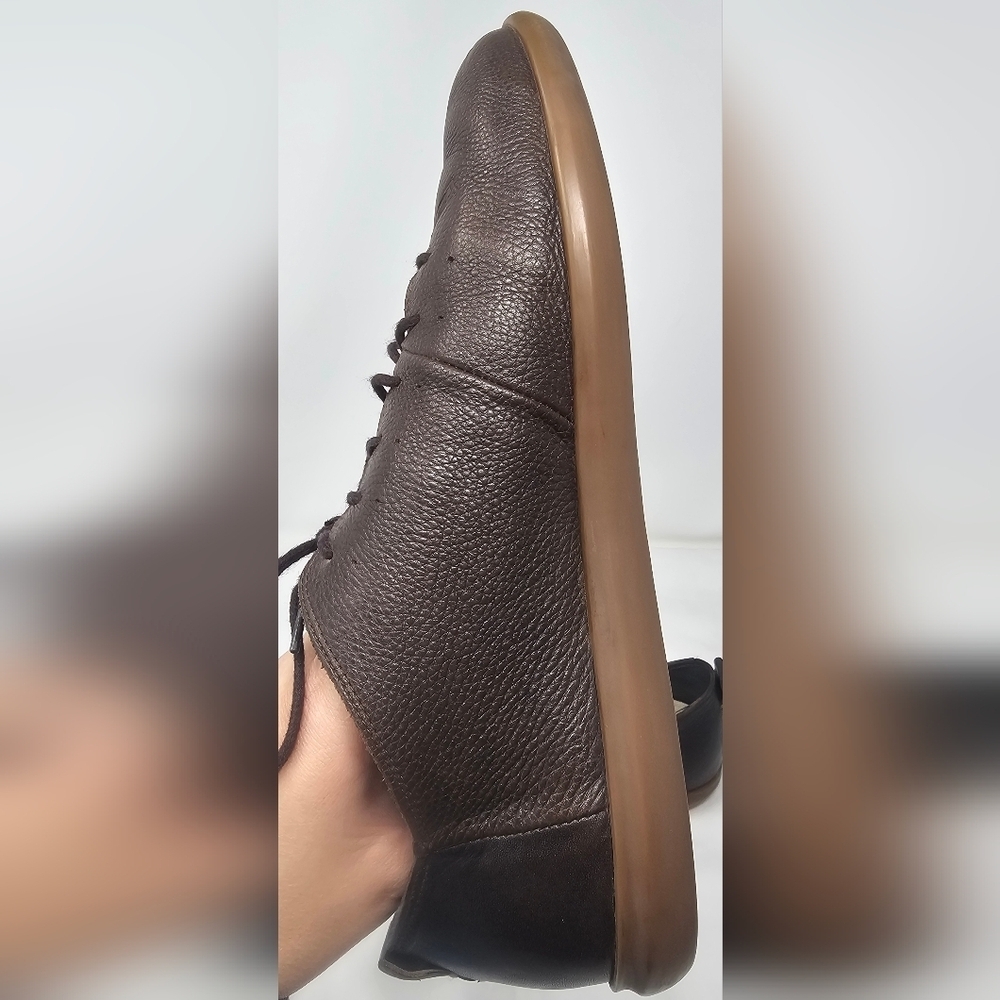 Geox Men's Dk Coffee New Do B Pure Leather Casual Shoes Size EUR 41 US 8 - Picture 6 of 16